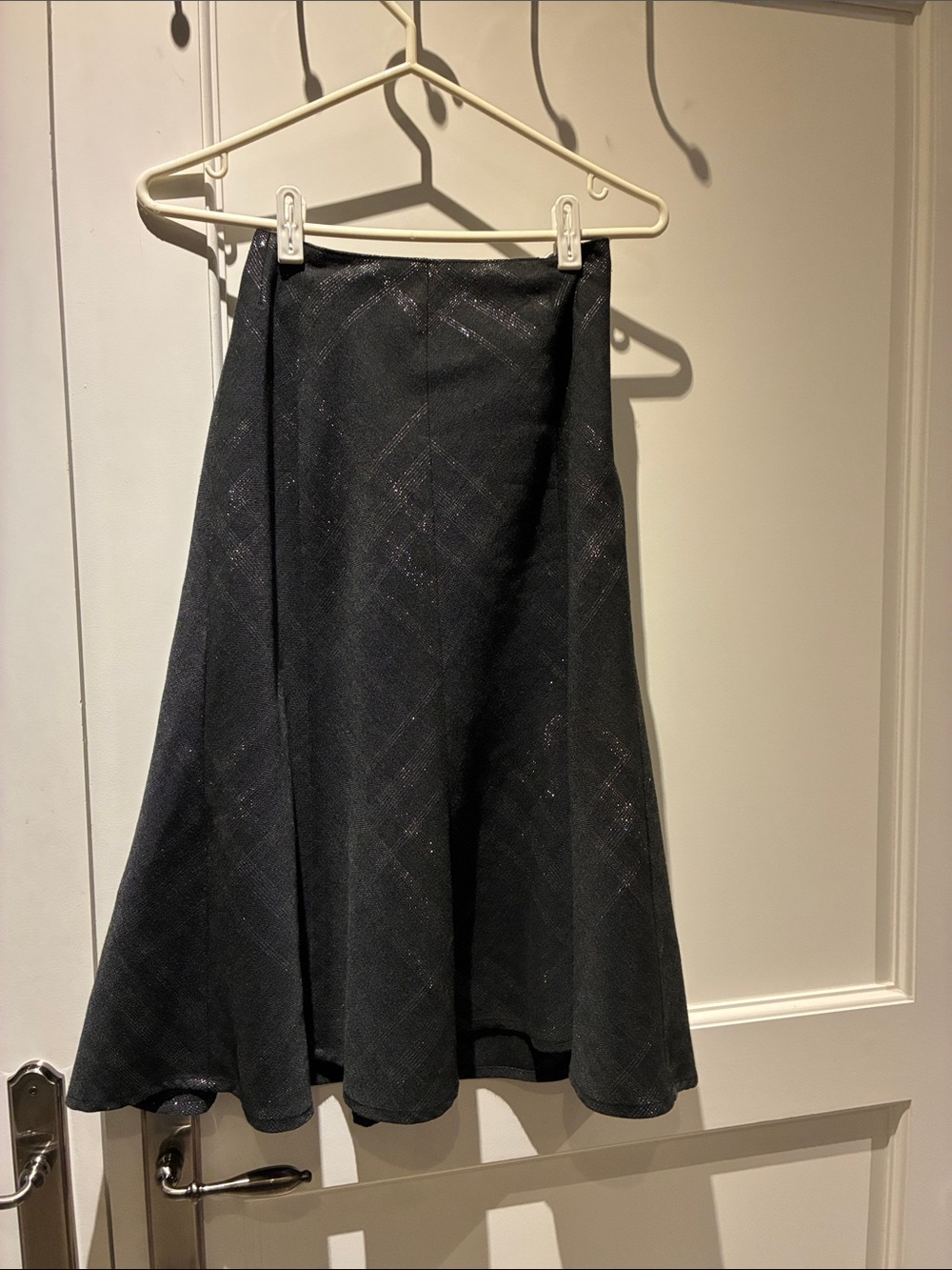 Jones New York Signature Petite Metallic Plaid A-Line Skirt Size 2P👵MT